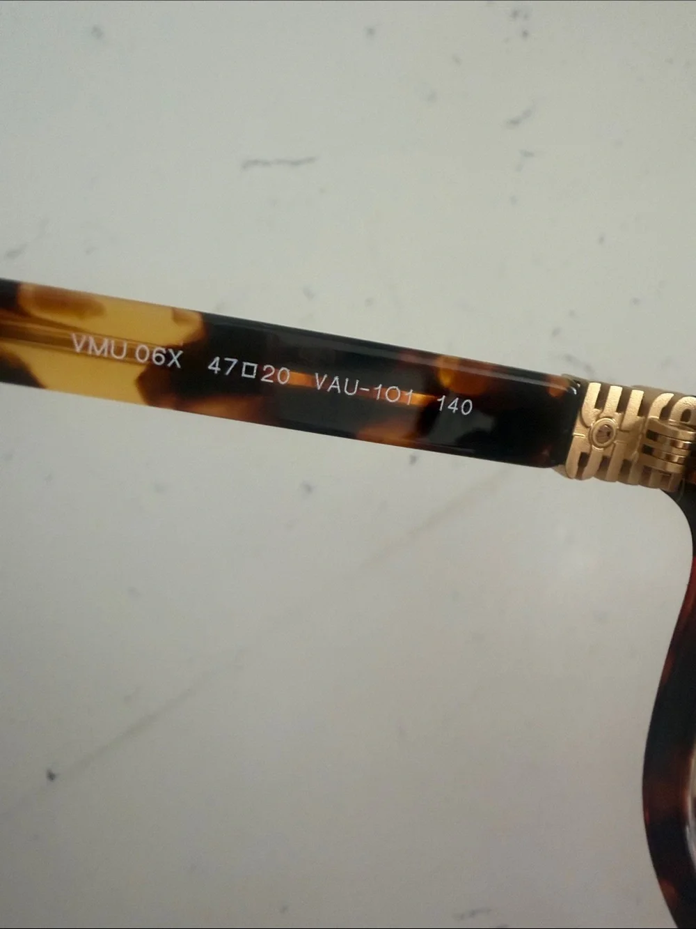 Miu Miu VMU 06X Dark Tortoiseshell Square Optical Glasses
